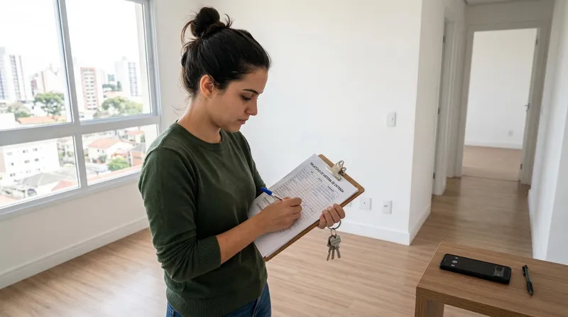 Checklist completo de vistoria de entrada em Blumenau para proteger seu caução