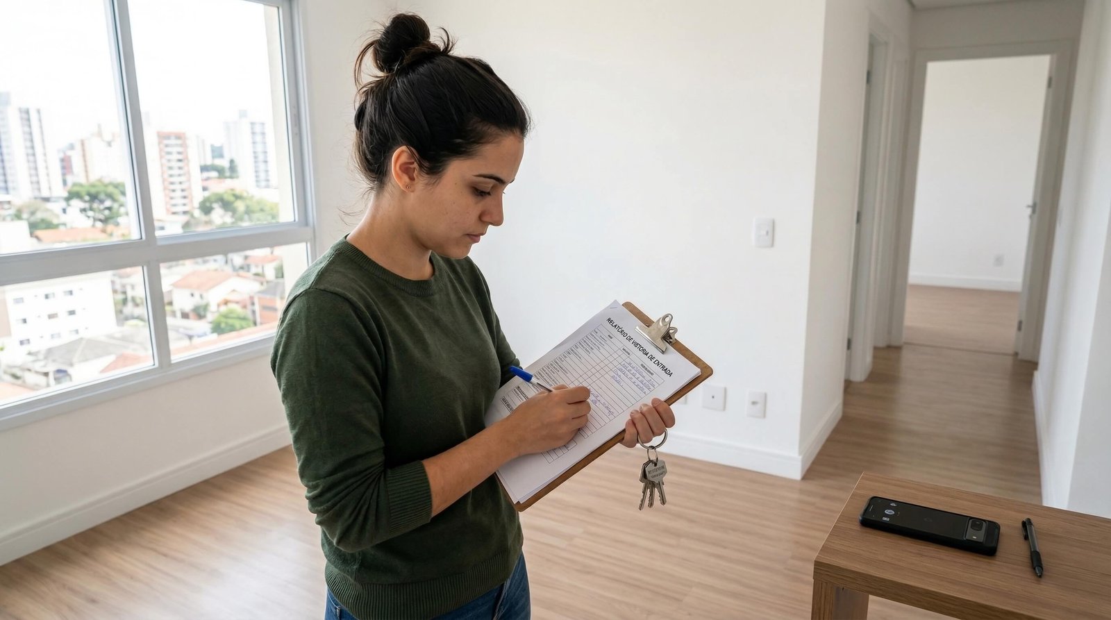 Checklist completo de vistoria de entrada em Blumenau para proteger seu caução