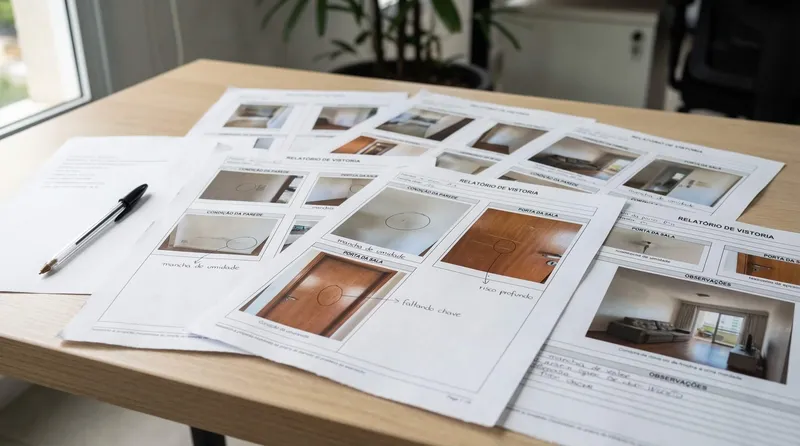 Relatório de vistoria imobiliária com validade jurídica e probatória